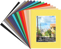 15 Pack 12x16 Picture Mats, Mixed Colors Frame Mattes by Prudiut