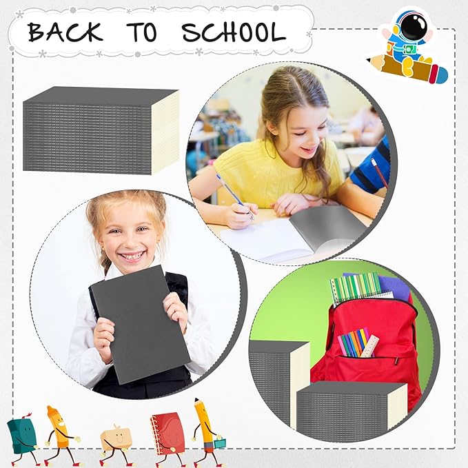 Handepo 100 Pack Composition Notebooks A5/A6 Ruled Lined Composition Kraft - Image 4