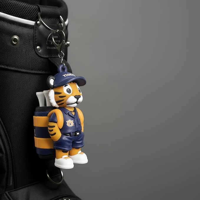NCAA Mascot Golf Tee Holders, Includes 8 Golf Tees, Fun Golf Accessory, Stylish Golf Bag Add-On, Unique Golf Gift for Men & Women