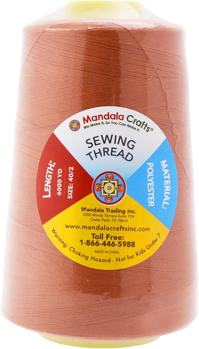 Mandala Crafts 4 Pack of Serger Threads Cones Spools - Image 3