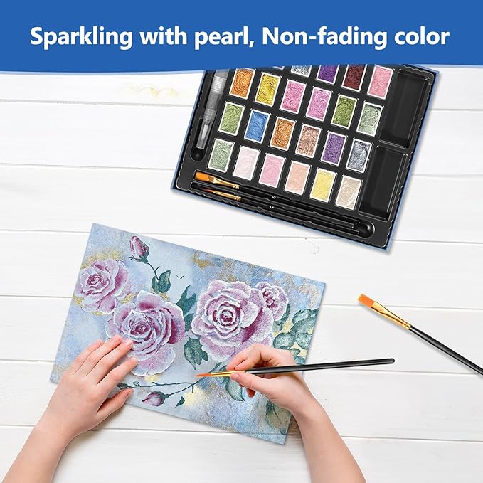 3ml Glitter Watercolor Paint Set - Image 4