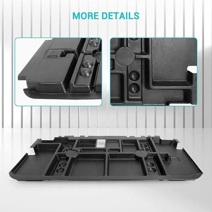 10L0L Golf Cart Under Seat Storage Tray Fits EZGO TXT, RXV, Club Car DS, Club Car Precedent, Yamaha G29, Electric Vehicle with Original Trojan Battery Underseat Organizer Container Holder Plate