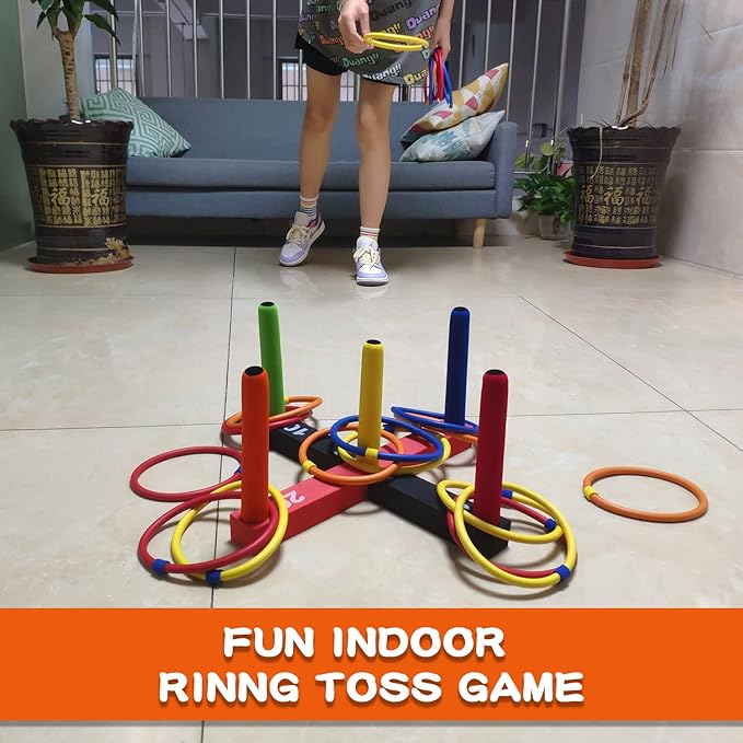 Ring Toss Game for Kids, Indoor & Outdoor Game for Family and Adults - Image 7