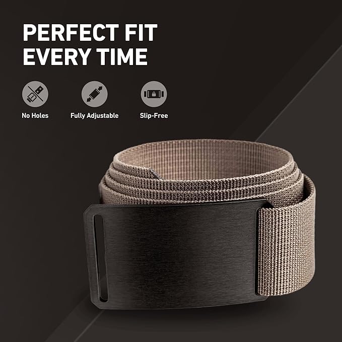GRIP6 Classic Belt - 1.5-Inch Adjustable Nylon Belts - Versatile Lifestyle and Tactical Belt for Men and Women