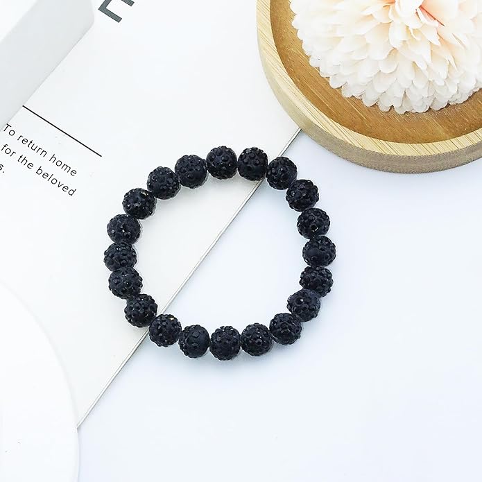 Baseball Bracelet for Women Men Baseball Mom Accessories Essentials Stuff Sparking Bead Bracelet Jewelry Baseballs Sport Fan Bracelet for Sports Game Team