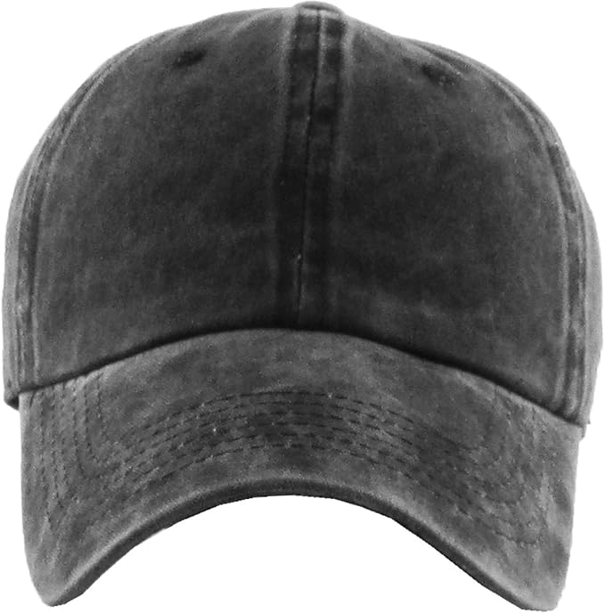 KBETHOS Classic Unisex Cotton Adjustable Low Crown Baseball Cap – Plain Dad Hat