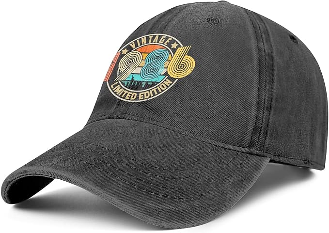 40th Birthday Gifts Women Men 1986 Hats Vintage 1986 Baseball Cap 40th Birthday Gifts for 40 Year Old Fathers Mothers Day
