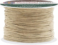 Mandala Crafts 0.5mm 109 Yards Natural Cotton Waxed Cord by MandalaCrafts
