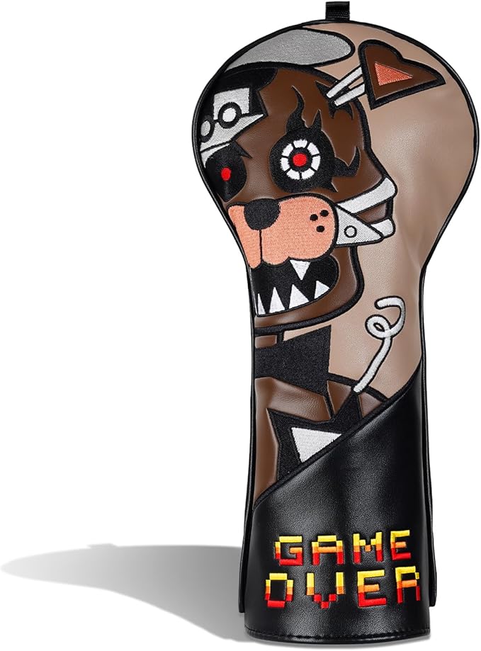 Big Crazy Golf Headcovers - Funny Golf Club Covers - Driver Headcover with Tour Grade PU Leather - Golf Driver Headcover, Waterproof Golf Head Covers, Soft Lining Golf Gift