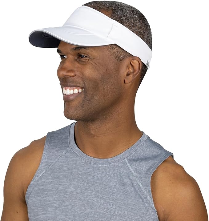 TrailHeads Sun Visor Hat for Men - Recycled Golf Visors for Men - Mens Running Visor for Tennis, Sports, Workouts