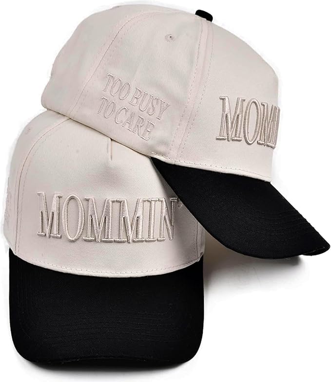 Mommin Trucker Hats Women, Embroidered Baseball Mom Essentials Womens Trucker Hat for Mom