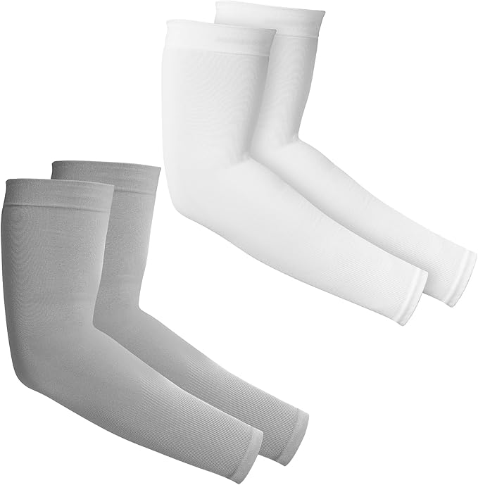 Tough Outdoors UV Arm Sleeves for Men Women - Sun Protection Sleeves - Compression Golf Baseball Cooling Tattoo Arm Sleeve