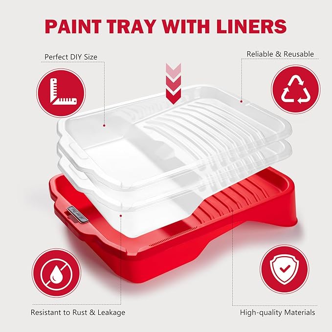 Mister Rui Paint Tray, 11 Pack, 9 Inch Paint Tray - Image 5