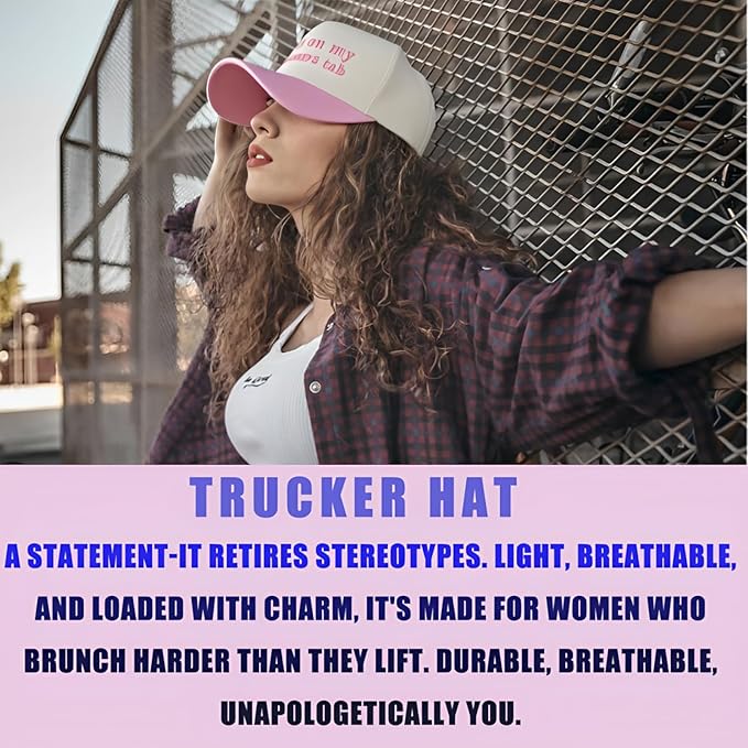 Vintage Canvas Embroidery Funny Hats Put It On My Husband's Tab Hat Adjustable Baseball Cap for Men Women