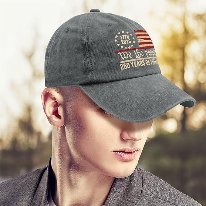U.S. 250th Anniversary 250 Years Freedoms 1776-2026 Baseball Hats Funny