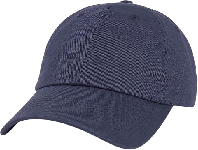 Classic Dad Hat Cotton, Low-Profile Plain Baseball Cap, Adjustable, Breathable and Packable