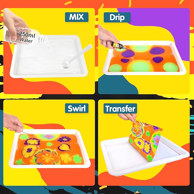 Water Marbling Paint for Kids - Image 4