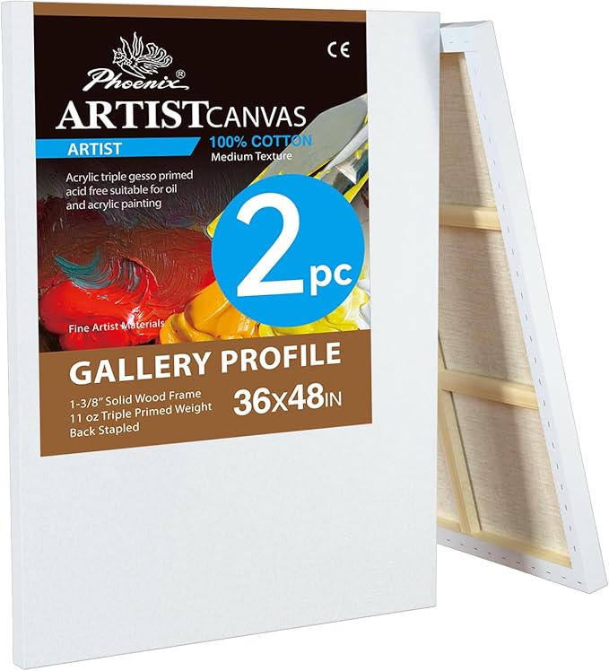PHOENIX 36x48 Inch 2 Pack Gallery Canvas by PHOENIX