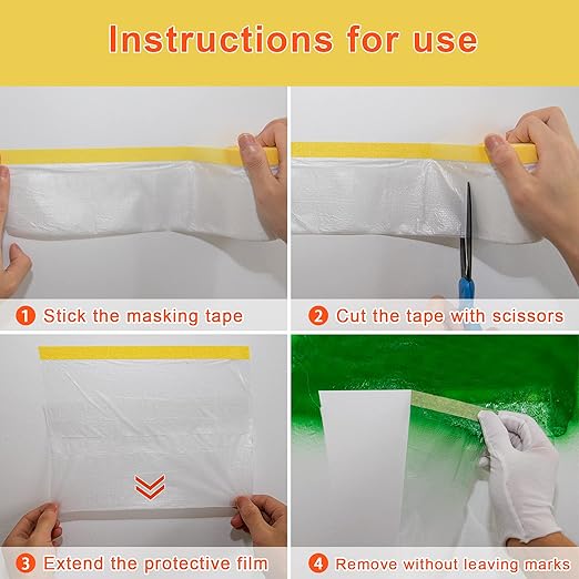 MyLifeUNIT Tape and Drape, 6 Pack Masking Paper - Image 6