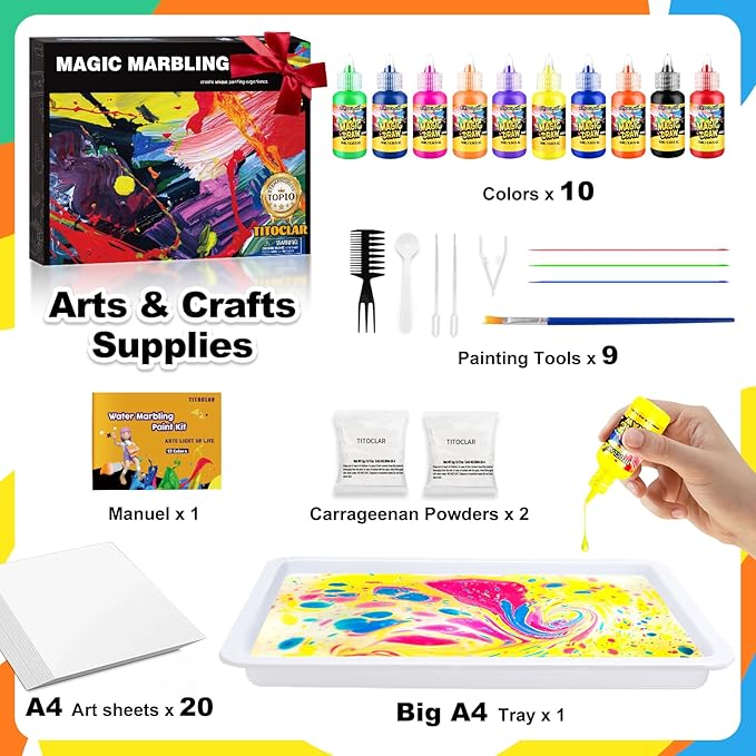 Water Marbling Paint Kit, Arts and Crafts - Image 3