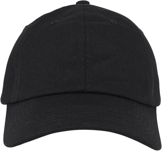 Classic Dad Hat Cotton, Low-Profile Plain Baseball Cap, Adjustable, Breathable and Packable