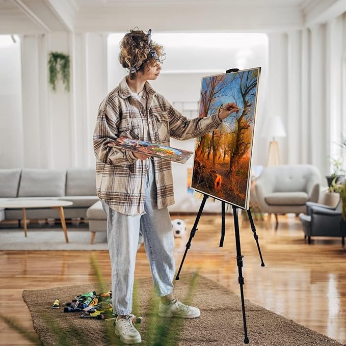Art Painting Display Artist Easel Stand, Ns Jymb Portable Metal Adjustable - Image 4