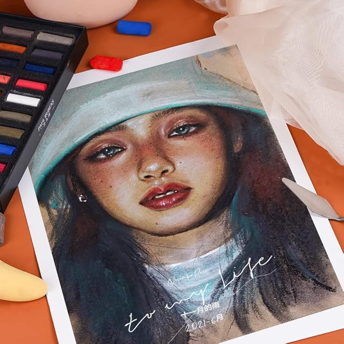 Paul Rubens Professional Soft Pastels, 40 Portrait Colors Chalk Pastels Vibrant - Image 5
