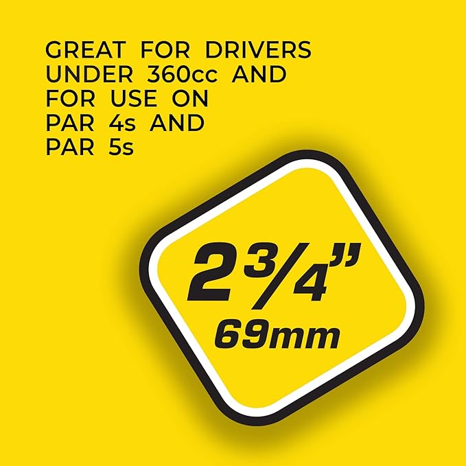 Pride Deluxe Wooden Golf Tees - 500 Count, 2 3/4 Inch - White - #1 Brand on Tour - Best for Drivers & Woods - Improve Distance and Accuracy