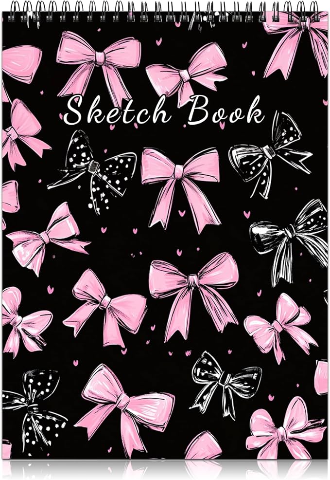 Cabreche Cute Sketchbook Top Spiral Bound Sketch Pad, 9 x 12 inch, 100GSM Thick by Cabreche
