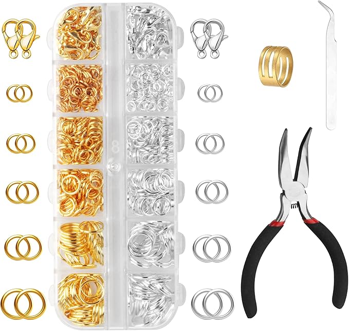 1440 Pcs Jump Rings for Jewelry Making Kits, by MUZHUPGUZ