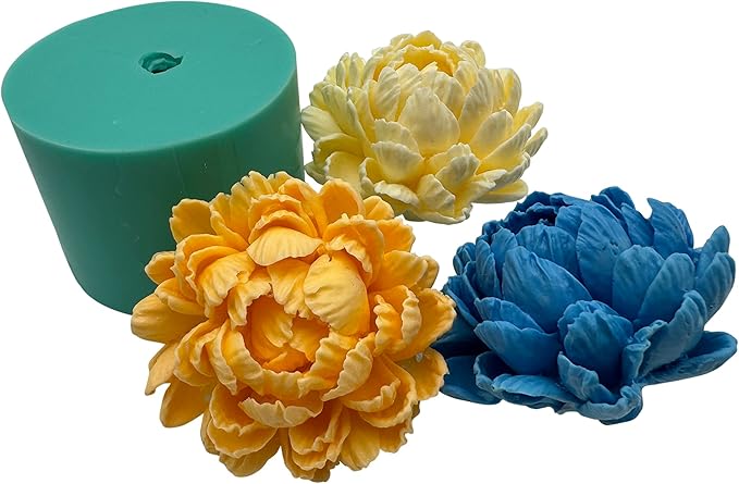 3D Chrysanthemum Flower Candle Wax Silicone Mold, DIY Resin Epoxy Flower Craft - Image 7
