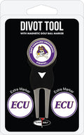Team Golf NCAA Divot Tool with 3 Golf Ball Markers Pack, Markers are Removable Magnetic Double-Sided Enamel