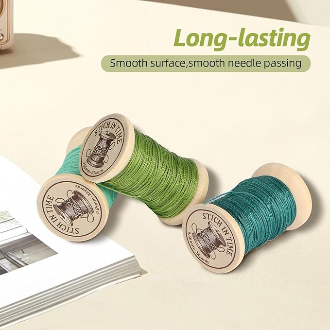 Natural Waxed Thread, 0.55mm/0.8mm, Wax Thread - Image 5