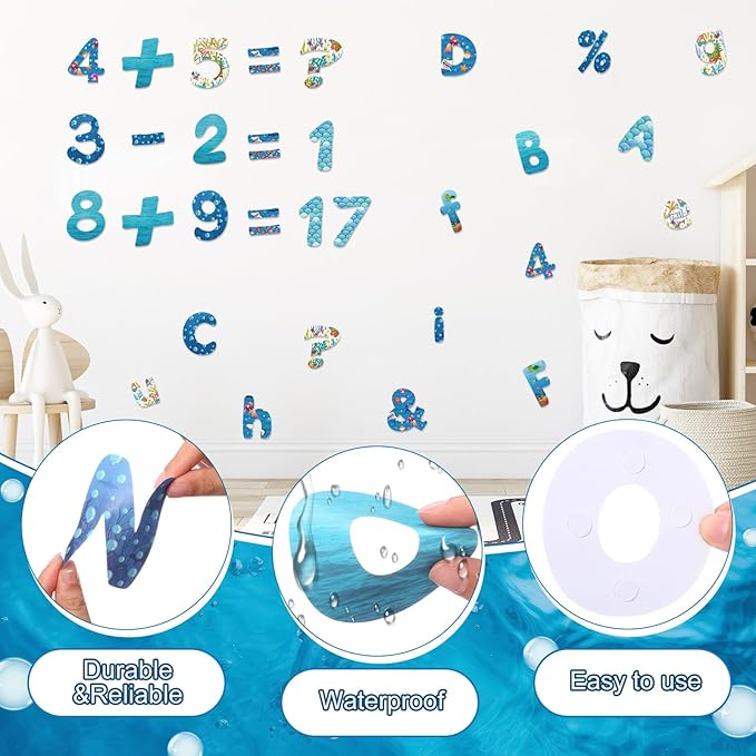 221 Pcs Bulletin Board Letters Round Alphabet Number Punctuation Symbol Combo - Image 4