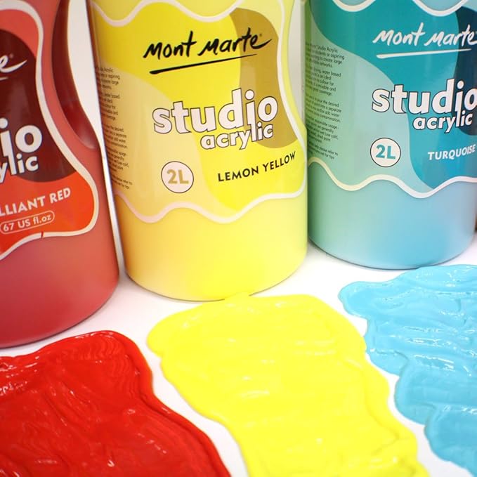 Mont Marte Discovery School Acrylic, 1/2 Gallon. Ideal - Image 6