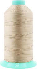 Mandala Crafts Bonded Nylon Thread Cream Heavy Duty Sewing Threads by MandalaCrafts