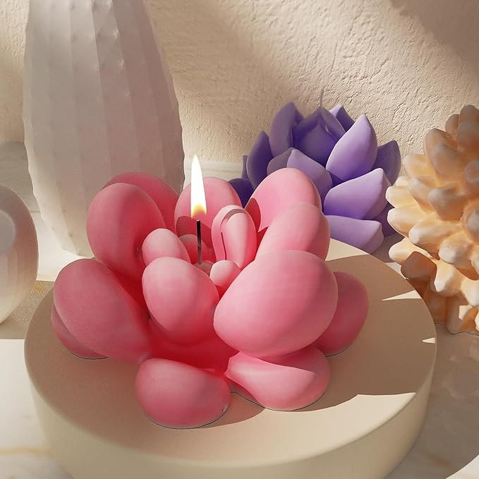 Succulent Candle Mold 16 Pcs - Image 4