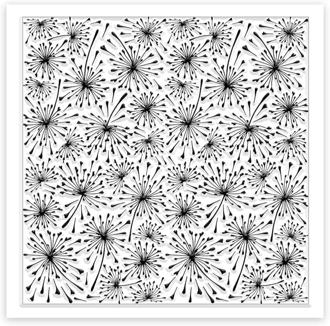 CHGCRAFT Dandelions Background Silicone Texture Stamp Polymer Clay Molds DIY - Image 8