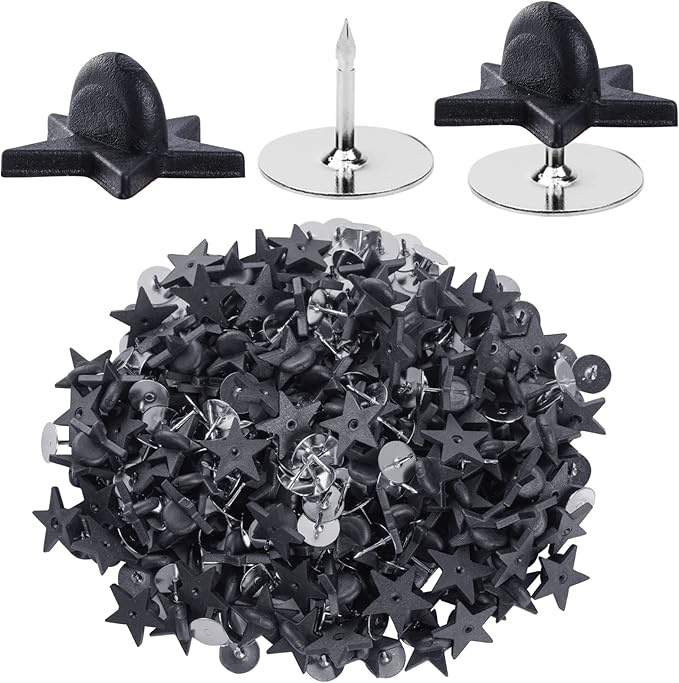 200pcs Black Rubber Pin Backs by Heliltd