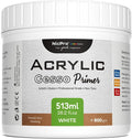 Nicpro White Gesso Primer for Acrylic Painting, Excellent Coverage, Gesso by Nicpro