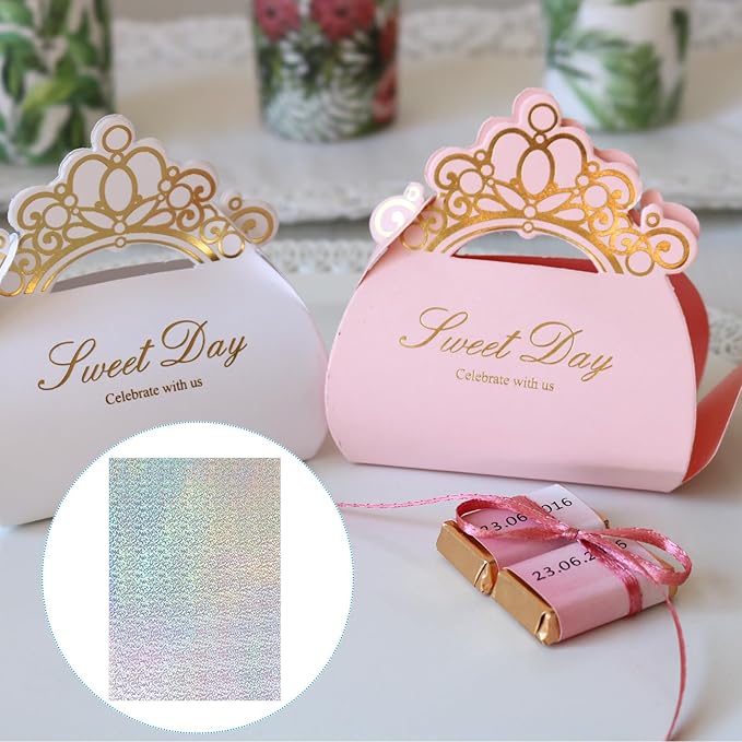 PATIKIL 11.7x8.3" Hot Stamping Foil Paper Sheet, 20 Sheets A4 Heat Transfer Hot - Image 5