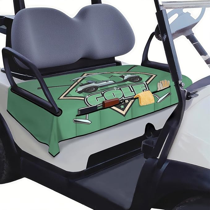 Golf Cart Seat Covers, Golf Cart Seat Towel Blanket for 2-Seat Golf Carts, Breathable Golf Cart Seat Cushions Golf Club Car Accessories 51'' x 31''