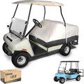 10L0L Waterproof Golf Cart Seat Cover, Universal for Yamaha EZGO Club Car 2+2 Seats Rain Covers | 600D Oxford Golf Cart Seat Protective Covers | Rain & Dust Protection | Easy On/Off for Daily Use