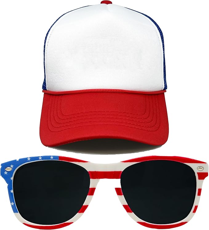 Funky Junque Premium Mesh Snapback Trucker Hat - Stylish Comfort for All - Patriotic, Humor & More