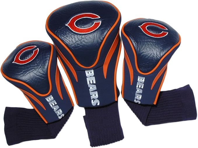Team Golf NFL San Diego Chargers Contour Golf Club Headcovers (3 Count) Numbered 1, 3, & X, Fits Oversized Drivers, Utility, Rescue & Fairway Clubs, Velour Lined for Extra Club Protection