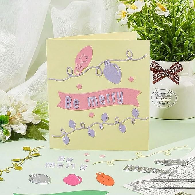 Festivals Metal Cutting Die for Scrapbooking, Christmas Cut Stencils for DIY - Image 5