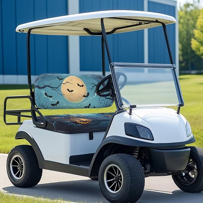 Yewatlles Vintage Eagle Glacier Two Piece Golf Cart Seat Towel Cover with Holes Outdoor Sports Club Car Seat Blanket Protector Portable Car Protective Accessories