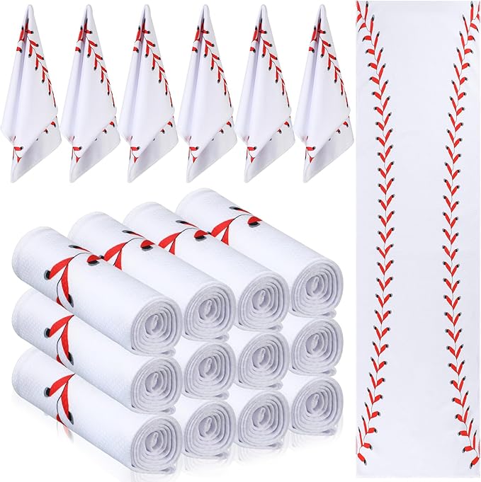Chumia 18 Pcs 30 x 9 Inch Baseball Cooling Towel Accessories Baseball Soft Party Favors Ice Towel Breathable Chilly for Player Team Coach Team Gifts Goodie Bag Stuffers Sport Supplies