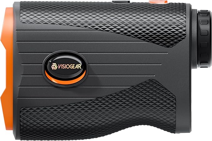 VISIOGEAR Golf Rangefinder with Slope, 1200 Yards Laser Range Finder for Golfer, 7X Magnification Range Finder Rechargeable Golf Accessories for Men, Flag Pole Locking Vibration