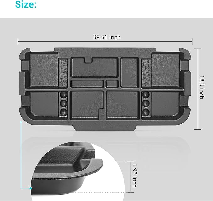 10L0L Golf Cart Under Seat Storage Tray Fits EZGO TXT, RXV, Club Car DS, Club Car Precedent, Yamaha G29, Electric Vehicle with Original Trojan Battery Underseat Organizer Container Holder Plate